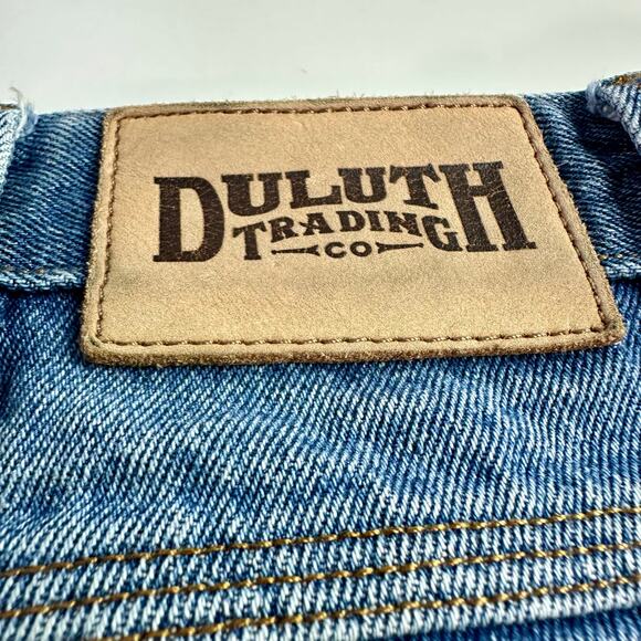 Duluth Trading Co Men's 46x32 Stonewash Ballroom Relaxed Fit 100% Cotton Jeans - Picture 6 of 9